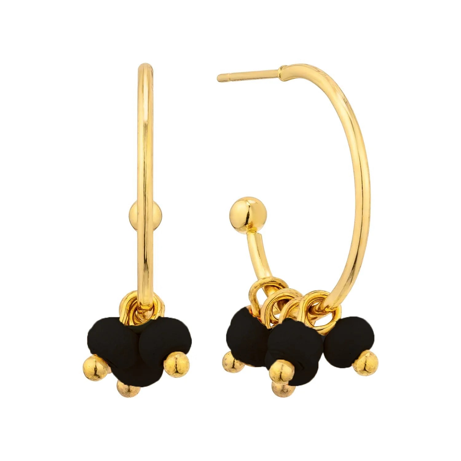 BLACK KATHERINE EARRINGS