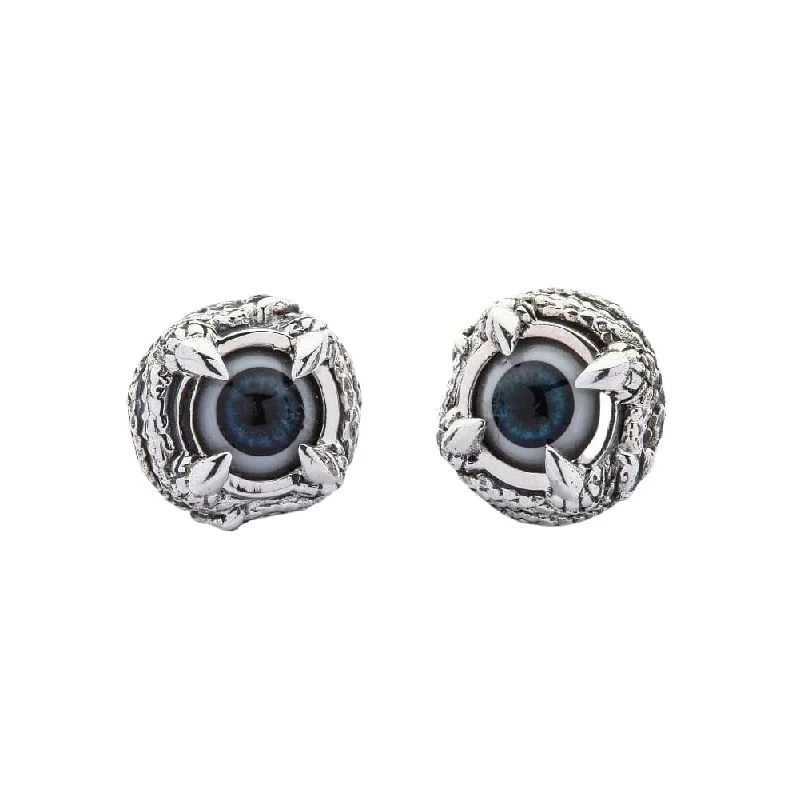 Claw Eyeball Sterling Silver Gothic Earrings