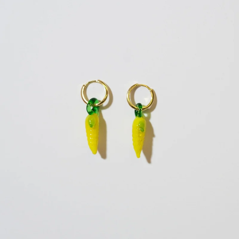 Corn Hoop Earrings