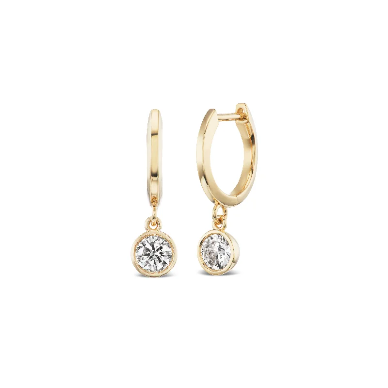 Diamond Cutie Huggie Earrings