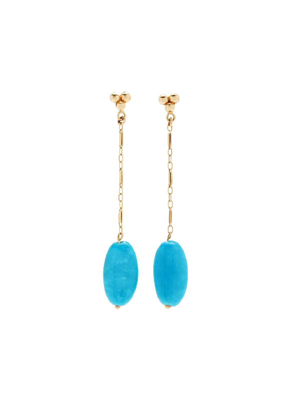 Turquoise Vintage Gold Earrings