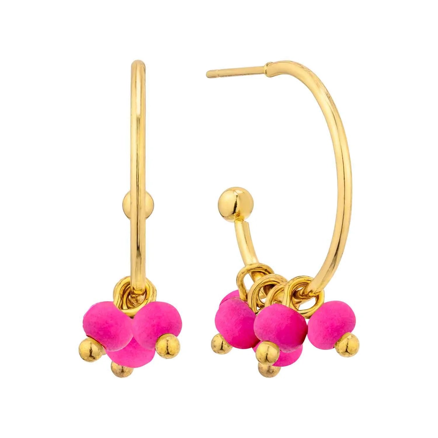 FUCHSIA KATHERINE EARRINGS