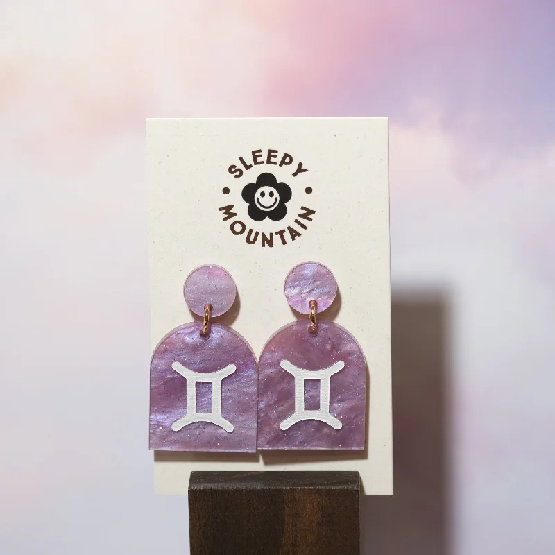 Gemini Zodiac Earrings