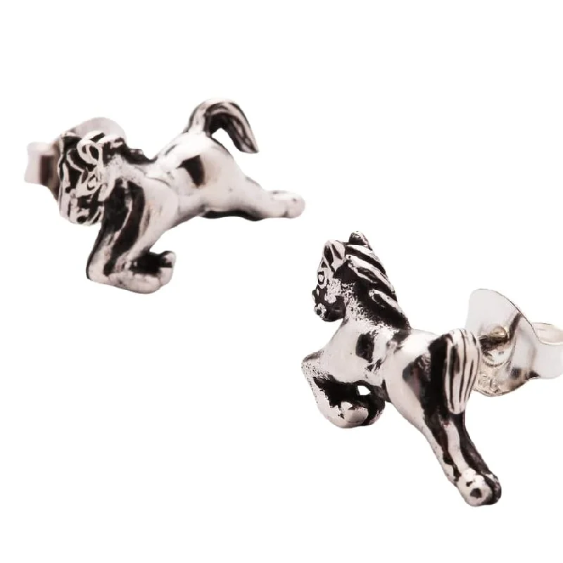 Horse Sterling Silver Earrings