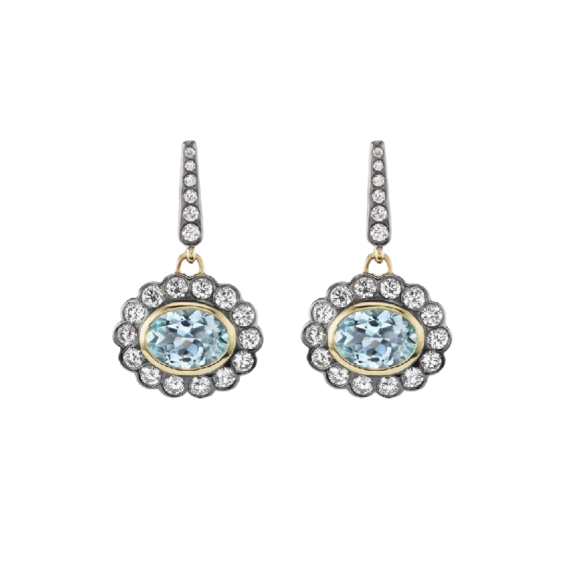 Lexie Earrings in Aquamarine