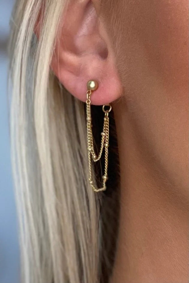 MATTE GOLD NICO EARRINGS