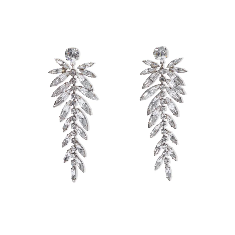 Rhea Crystal Hang Earrings