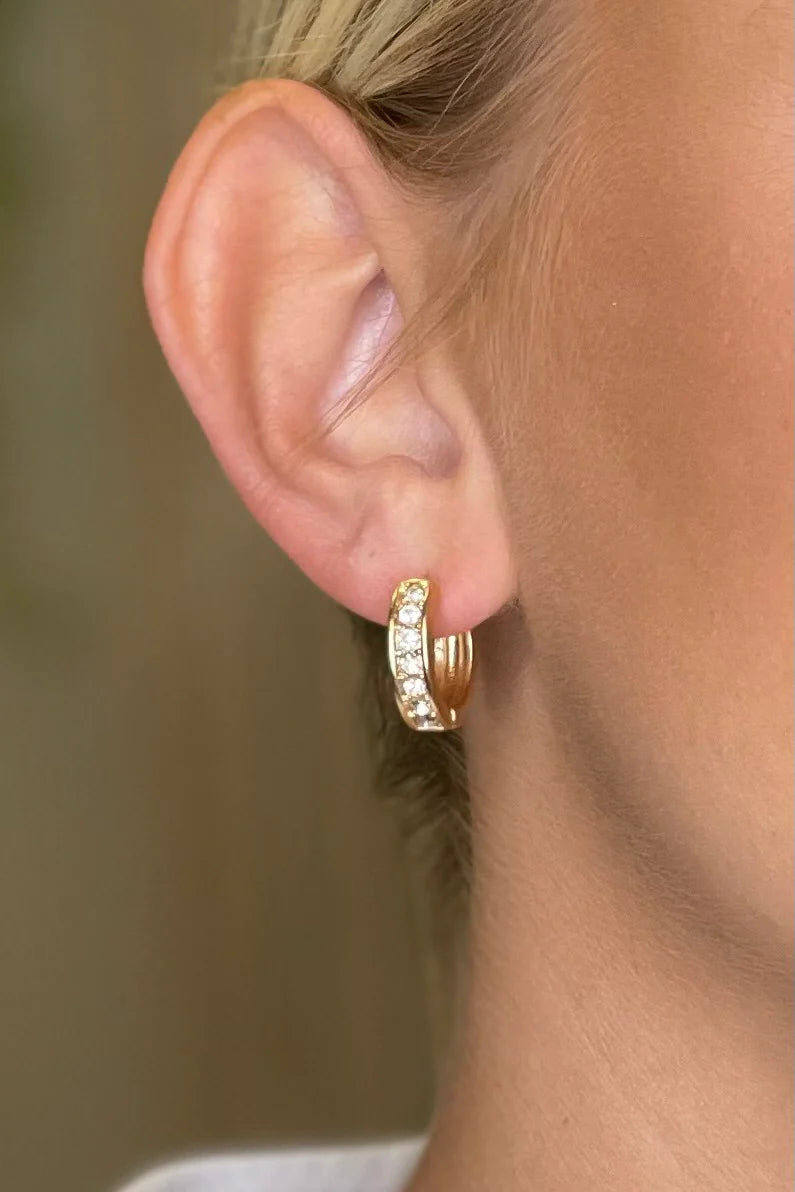 SATIN GOLD LANA EARRINGS