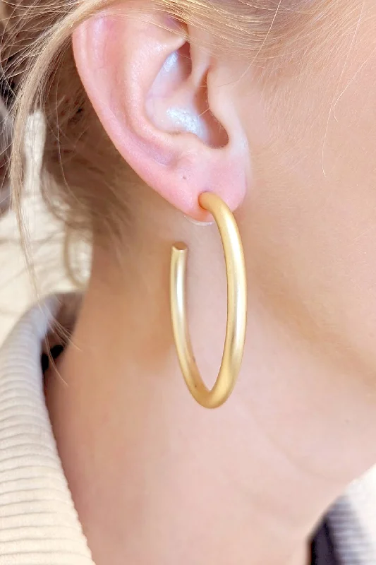 SATIN GOLD SHERIDAN EARRINGS