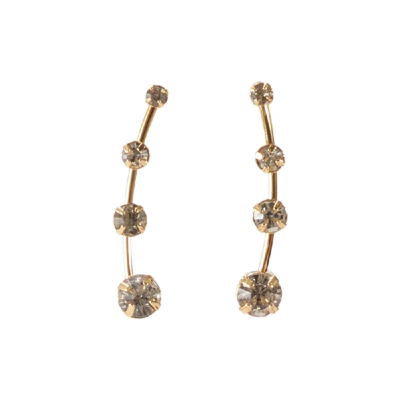 Tapered Crystal Earrings